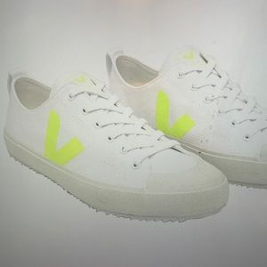 Veja NOVA Canvas Sneakers White & Neon Yellow US 9.5 - 10